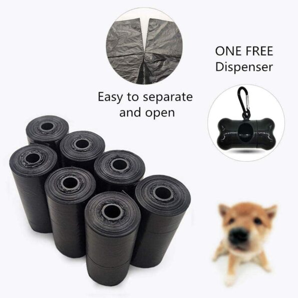 Hondenpoepzakjes – Set van 1000 Zwarte Poepzakjes met Houder – Sterk, Lucht- & Lekdicht – Poepzakjes Hond voor Wandelen & Uitstapjes - Image 4