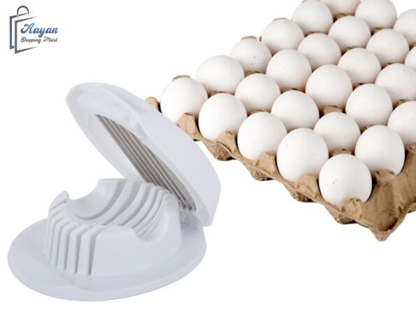 Eiersnijder met 7 Roestvrijstalen Messen – Perfect voor Gekookte Eieren, Salades & Sandwiches – Vaatwasserbestendig - Image 5