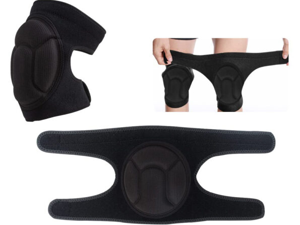 Kniebeschermers met Klittenband, Comfortabele Werk- & Tuinkniebescherming – Foam Kniebeschermers Volwassenen – Zwart - Image 6