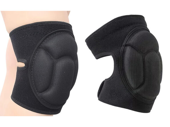 Kniebeschermers met Klittenband, Comfortabele Werk- & Tuinkniebescherming – Foam Kniebeschermers Volwassenen – Zwart - Image 8