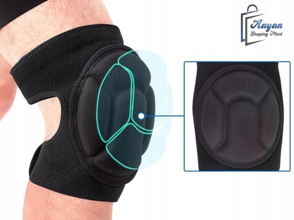 Kniebeschermers met Klittenband, Comfortabele Werk- & Tuinkniebescherming – Foam Kniebeschermers Volwassenen – Zwart - Image 11